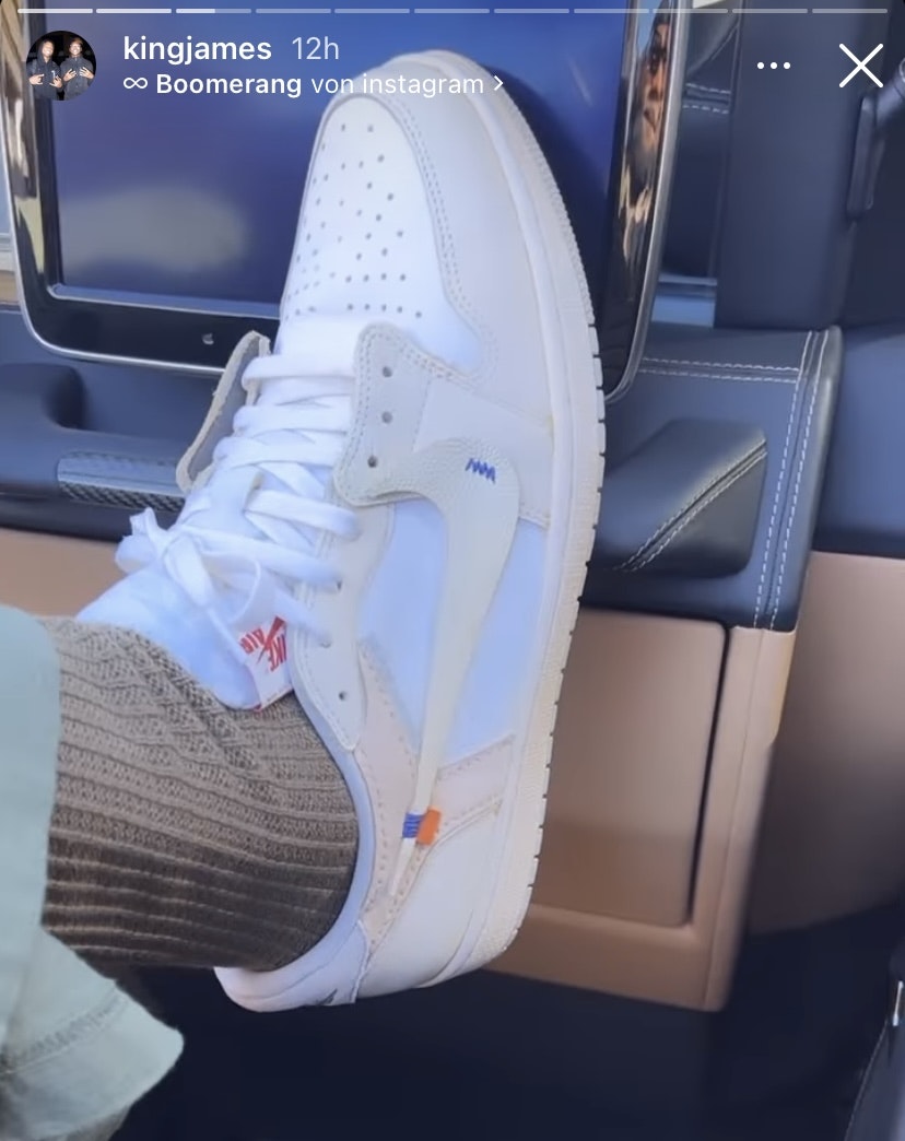 LeBron zeigt uns den Off-White x Air Jordan 1 Low