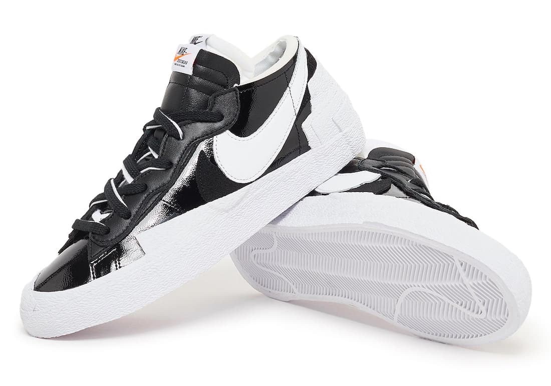 Sacai x Nike Blazer Low "Patent Black" 