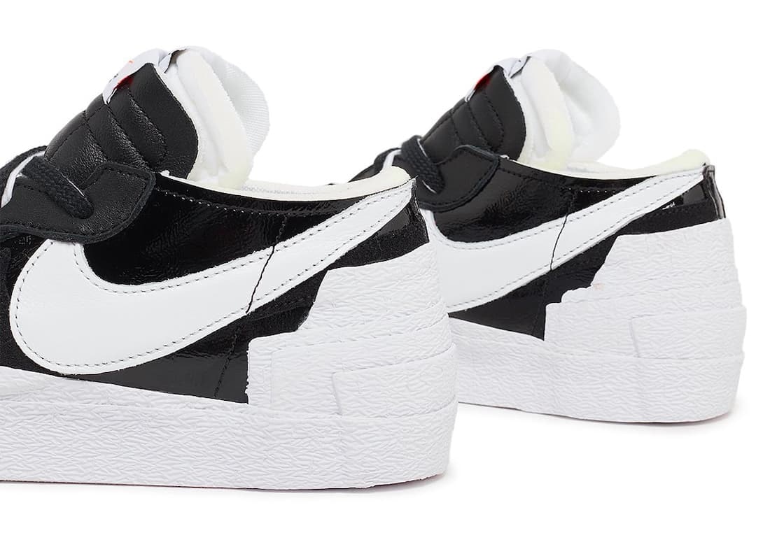 Sacai x Nike Blazer Low "Patent Black" 