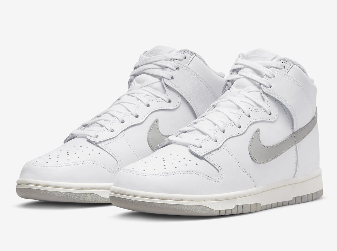 nike dunks white grey