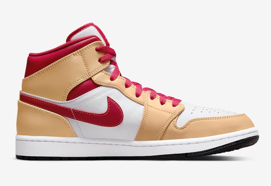 Air Jordan 1 Mid "Beige / Red" 