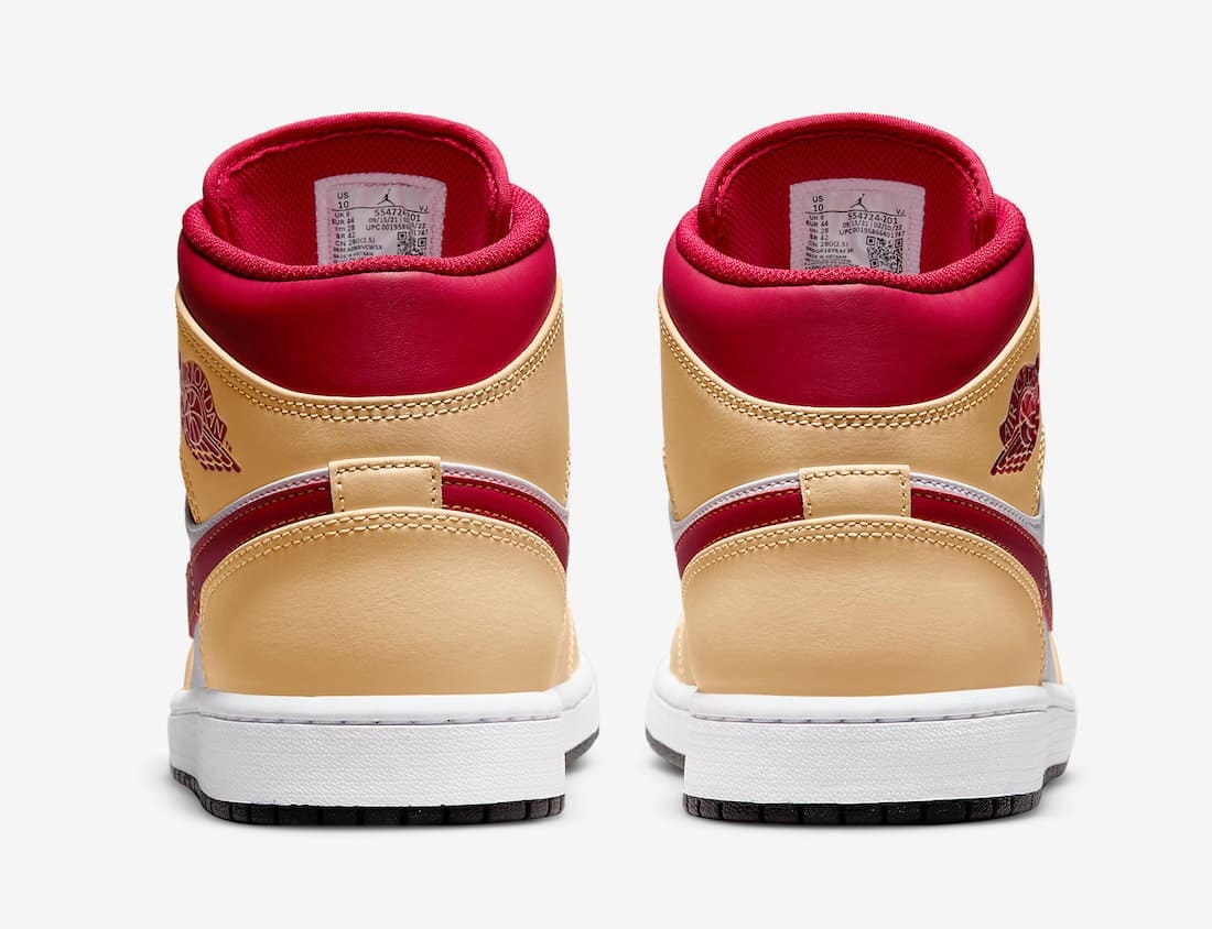 Air Jordan 1 Mid "Beige / Red" 