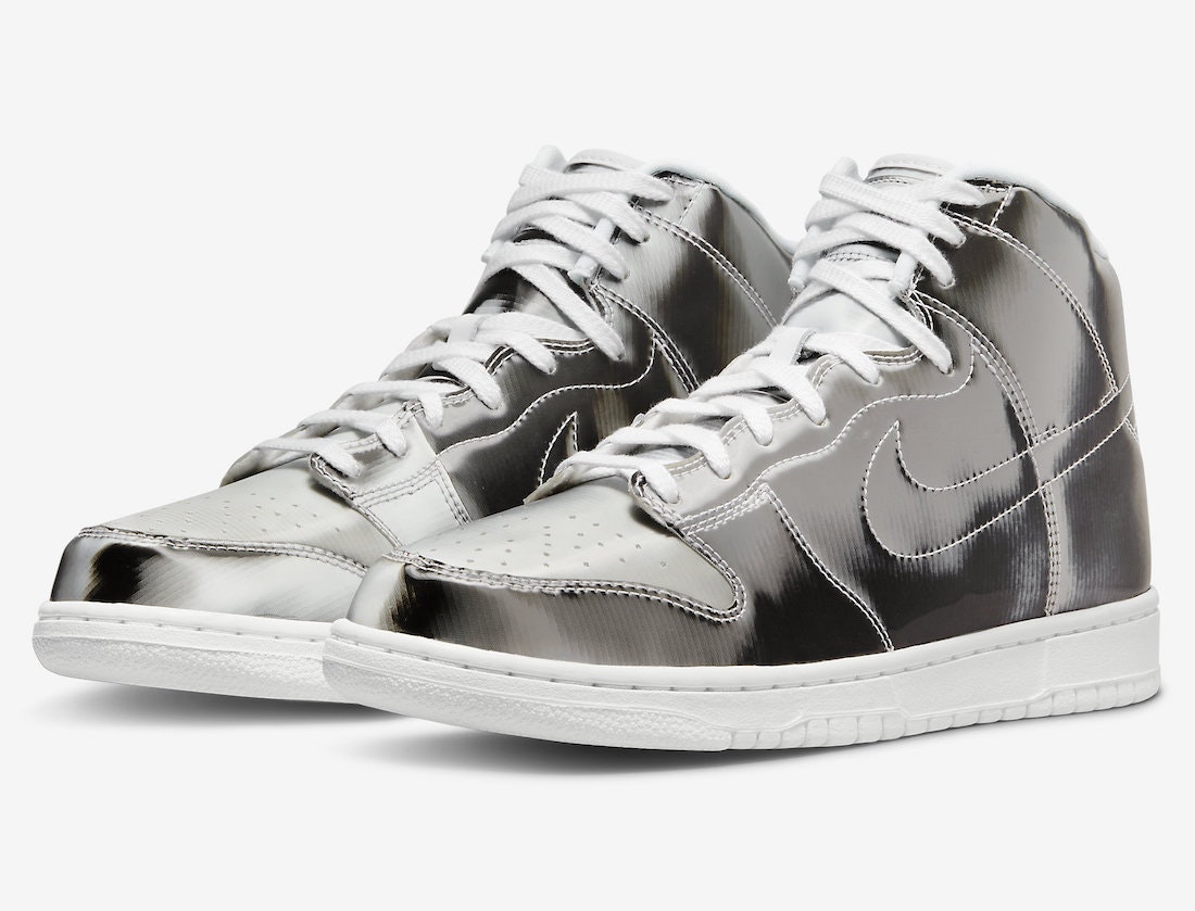 CLOT x Nike Flux Dunk High "Metallic Silver"