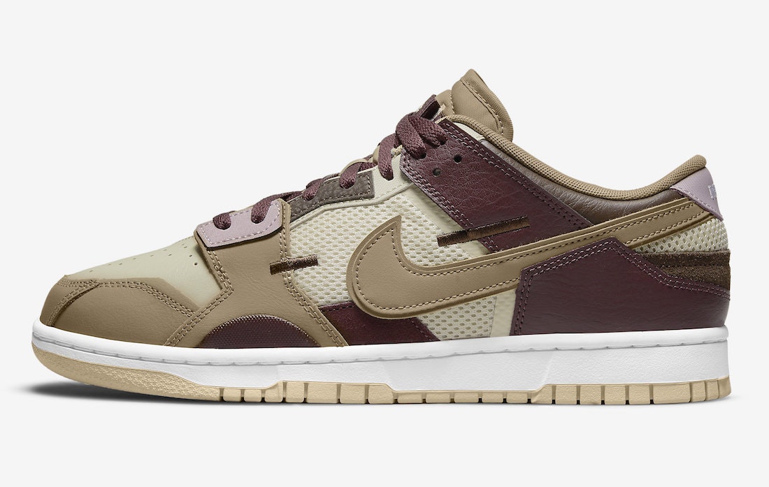 Nike Dunk Low Scrap "Hemp Burgundy"