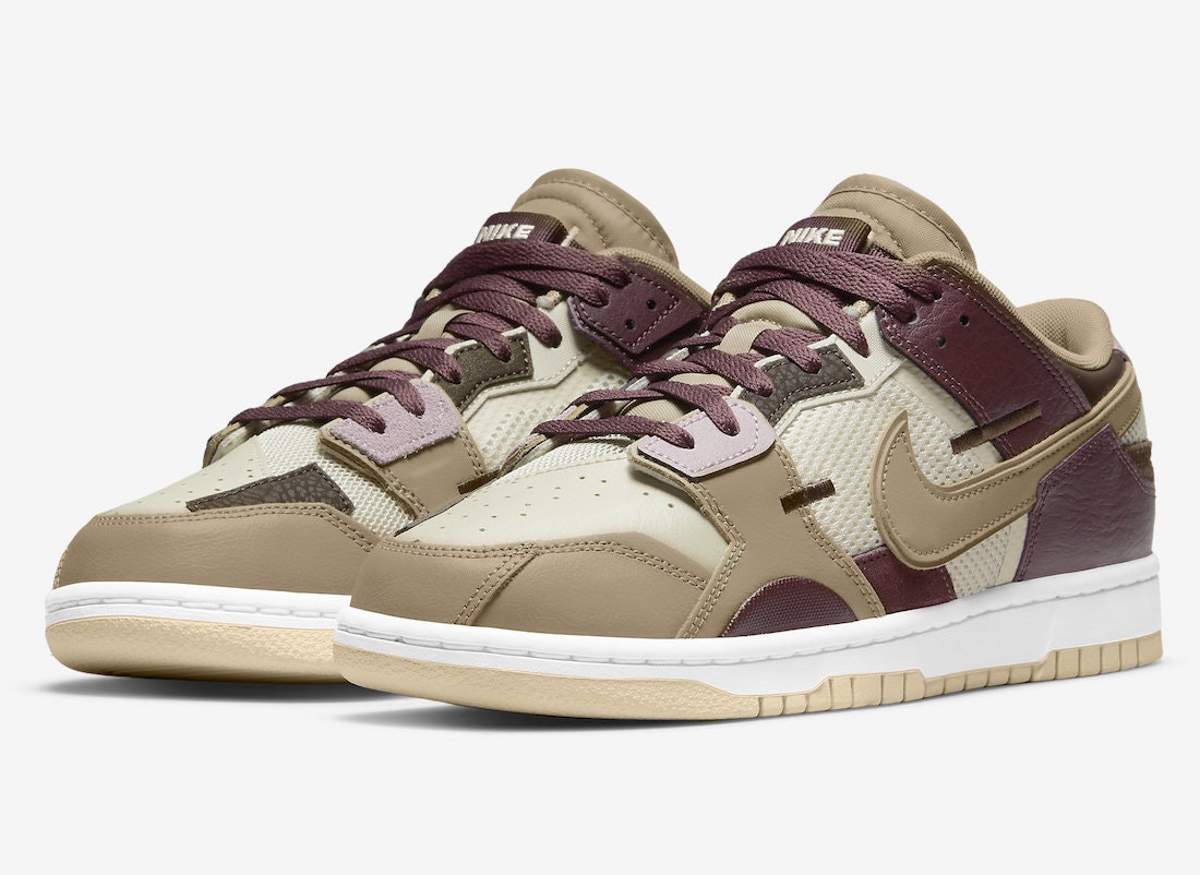 Nike Dunk Low Scrap "Hemp Burgundy"