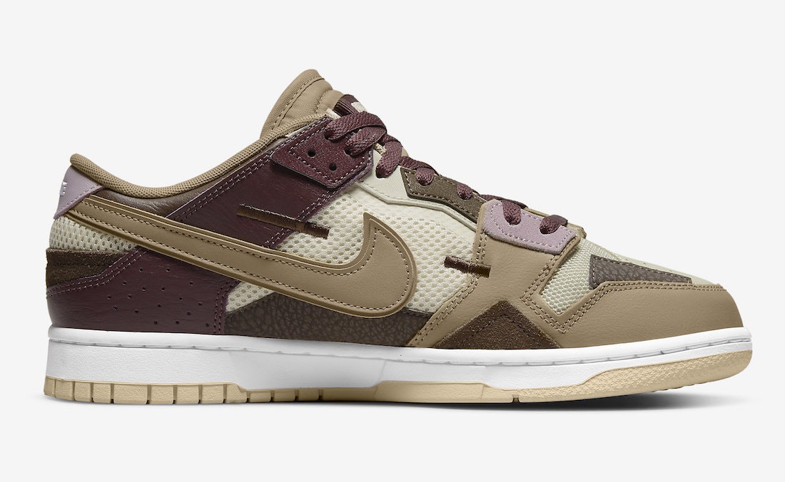 Nike Dunk Low Scrap "Hemp Burgundy"