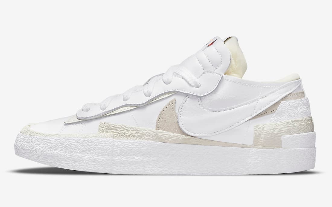 Sacai x Nike Blazer Low “White Patent”