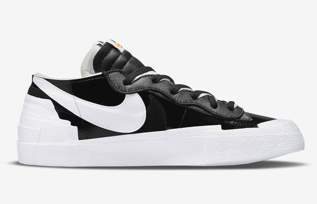 Sacai x Nike Blazer Low "Patent Black" 