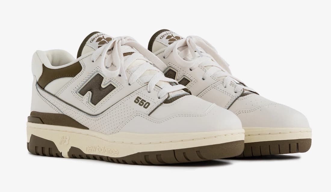 Aimé Leon Dore x New Balance 550 "Lila / Braun / Olivgrün"