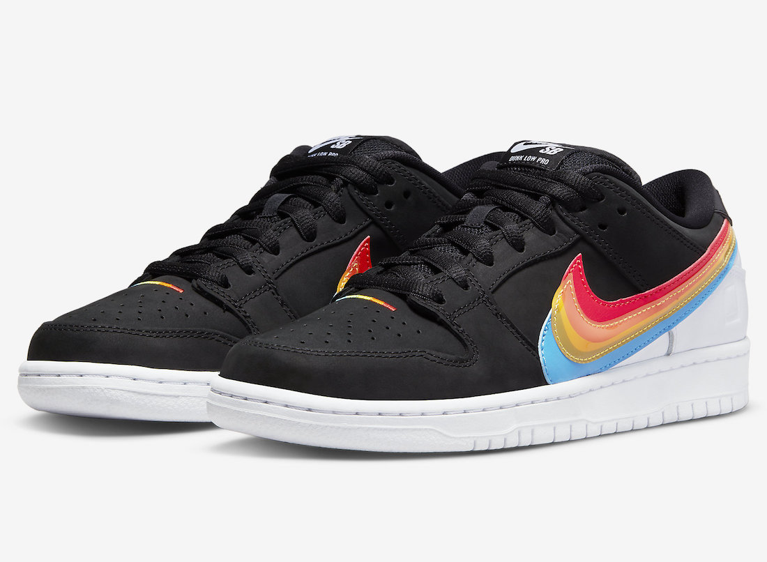 Rainbow Court Kicks : Rainbow Nike Dunk Hi