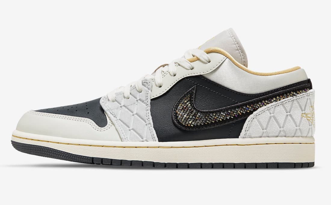 Air Jordan 1 Low "Beaded Swoosh"