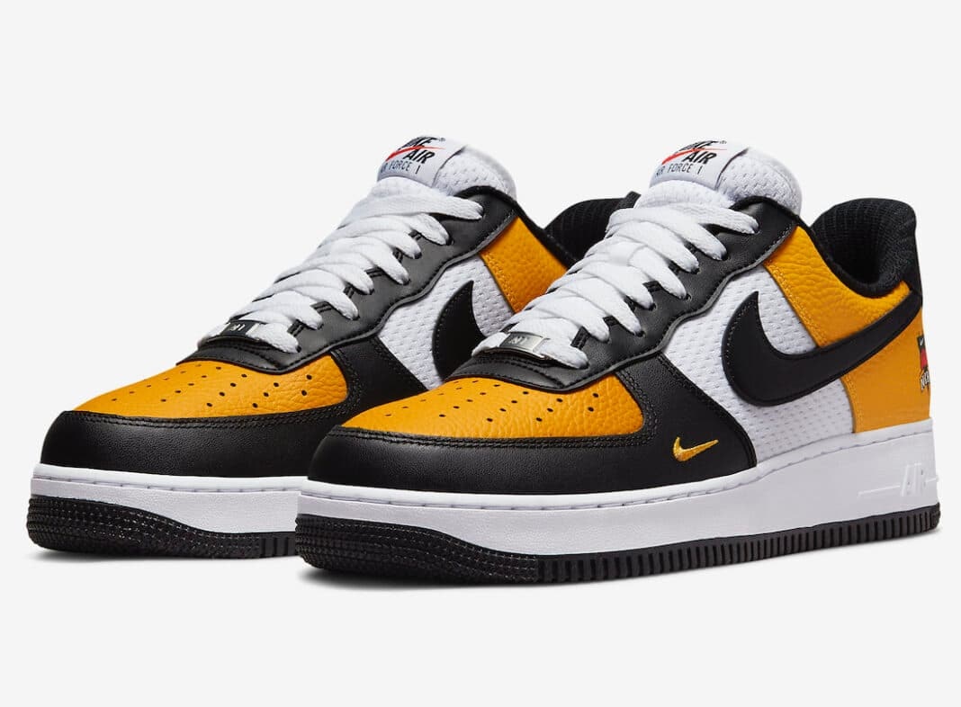 Nike Air Force 1 "Black University Gold"