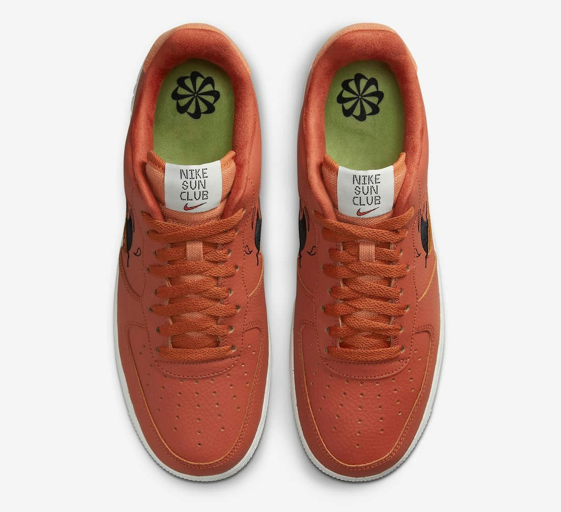 Nike Air Force 1 "Sun Club" Dark Orange