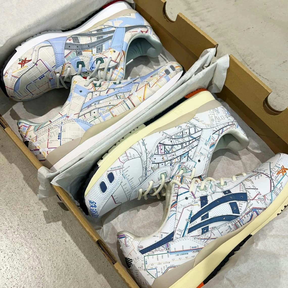 atmos x ASICS GEL-Lyte III "Tokyo + NYC Subway"