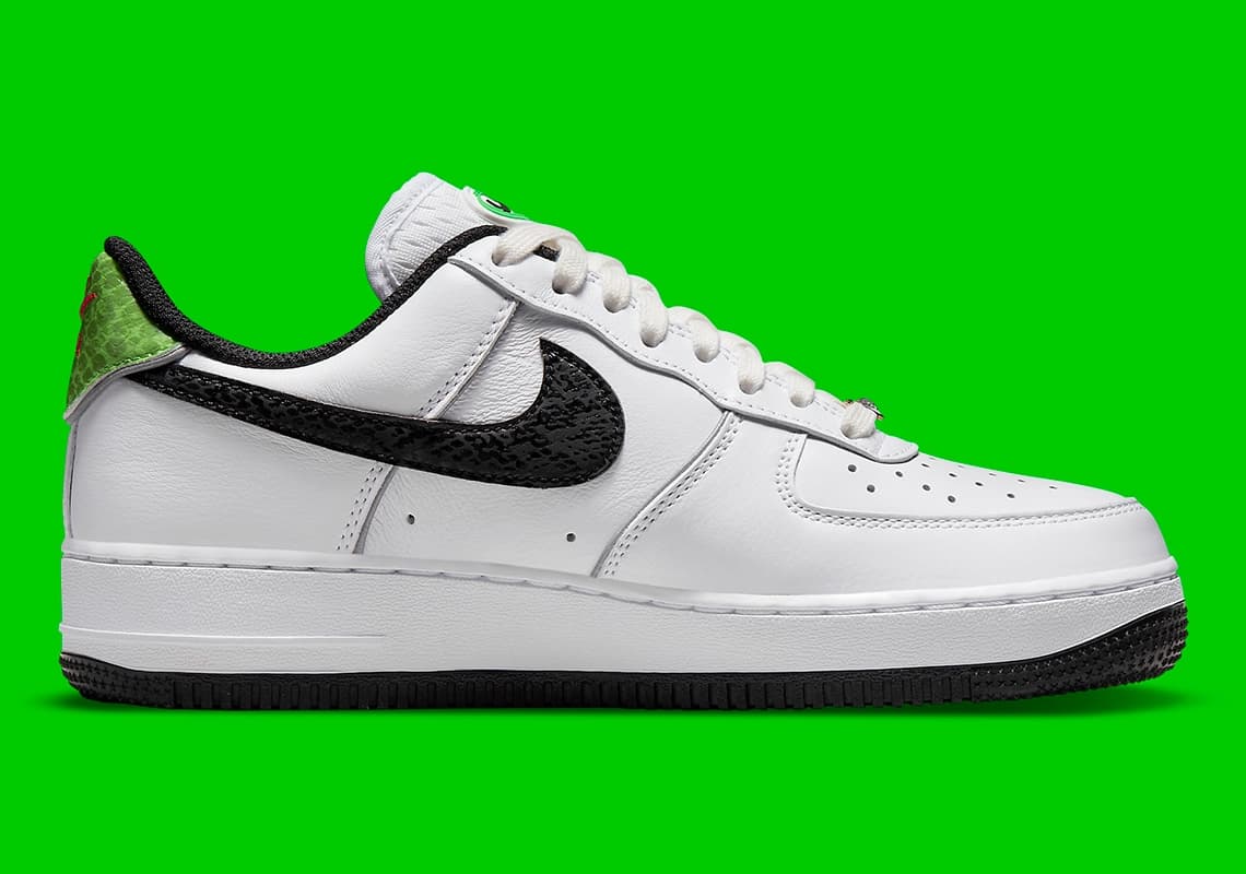 air force 1 07 pure platinum black green strike