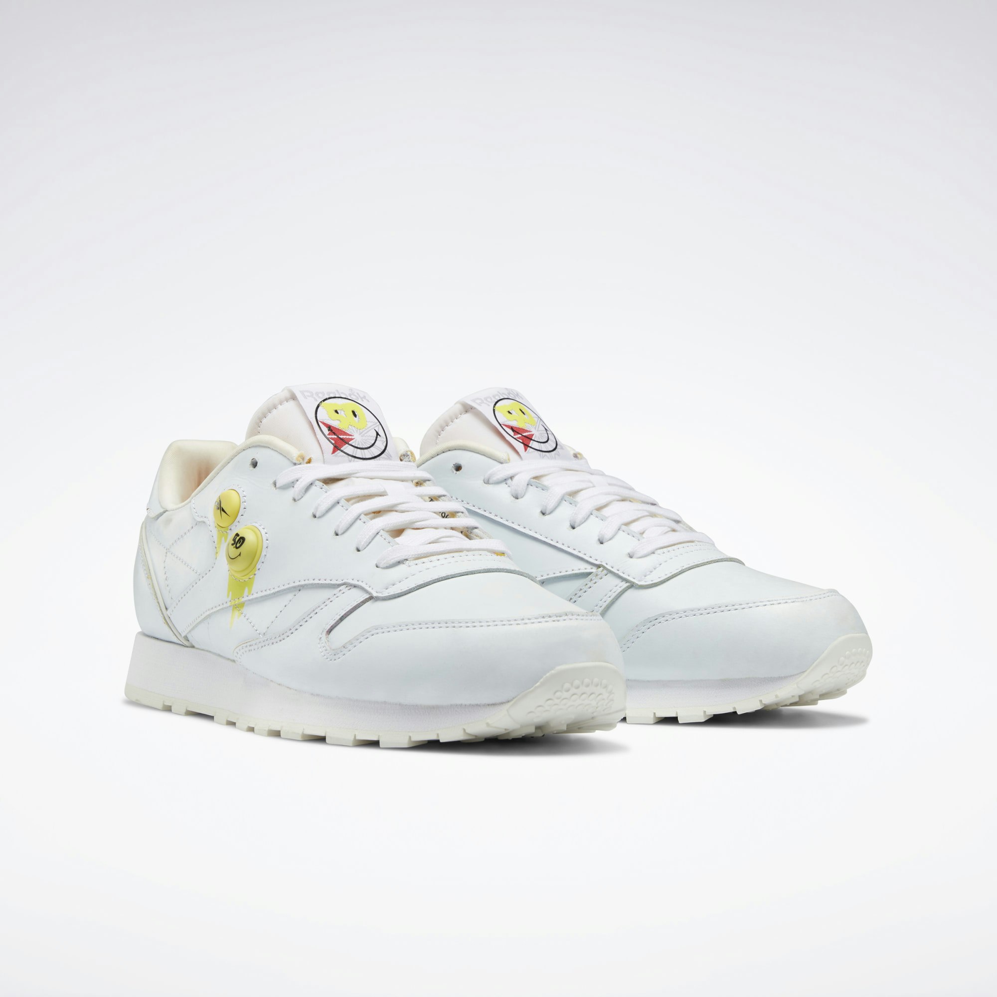 Smiley x Reebok Classic Leather Pump "50th Anniversary"