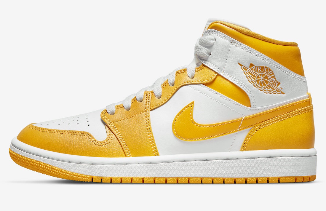 Air Jordan 1 Mid "White/Yellow"