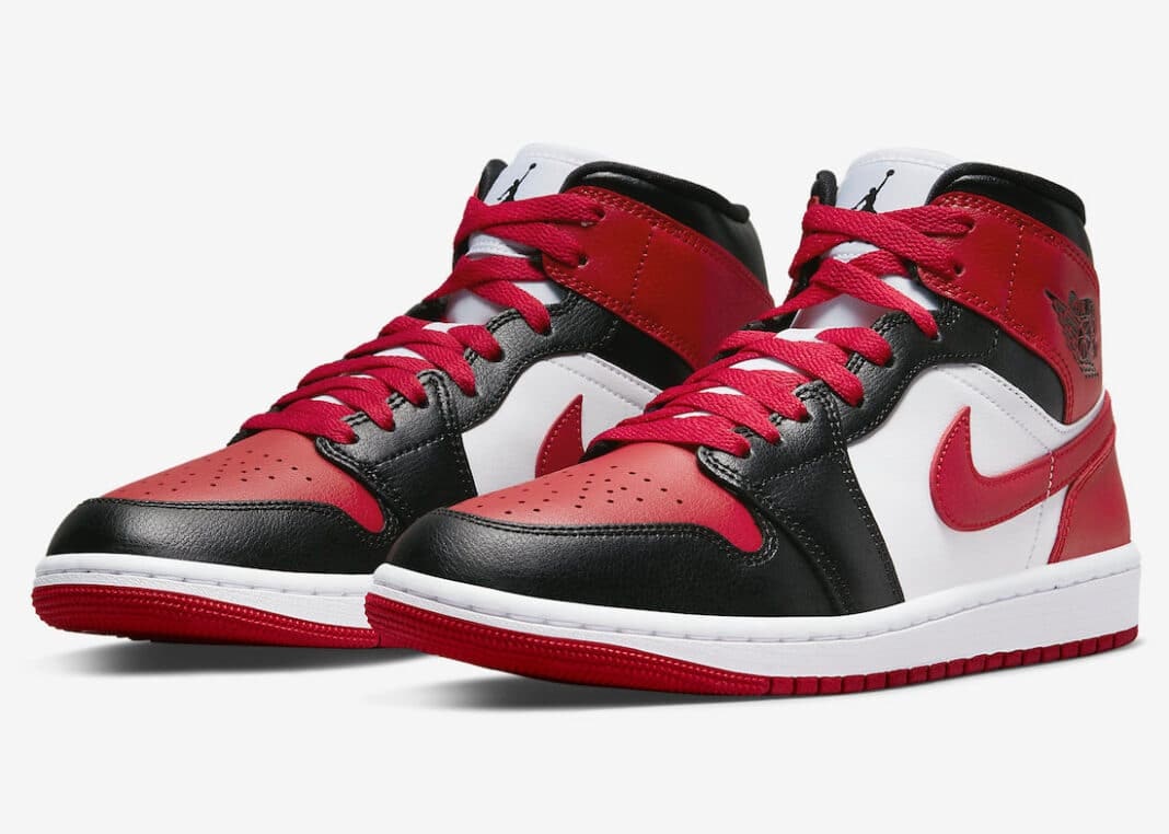 Air Jordan 1 Mid "Bred Toe" 2.0