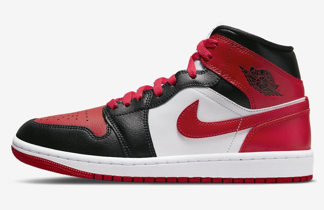 Air Jordan 1 Mid "Bred Toe" 2.0