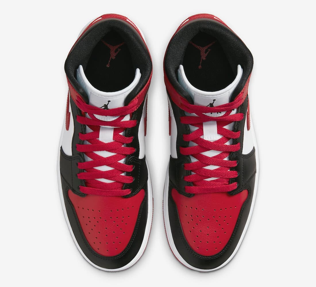 Air Jordan 1 Mid "Bred Toe" 2.0