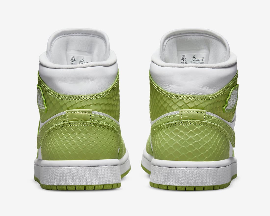 Air Jordan 1 Mid "Green Python" 