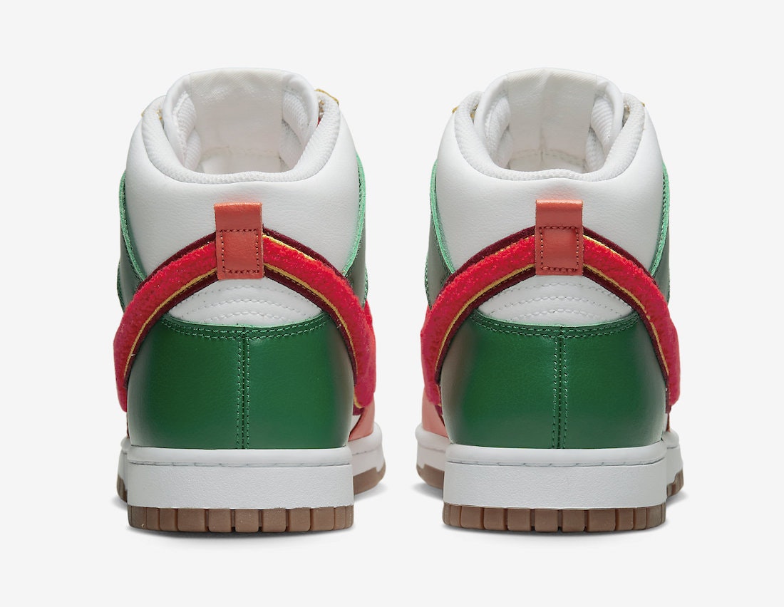 Nike Dunk High "Chenille Swoosh" (Multicolor)