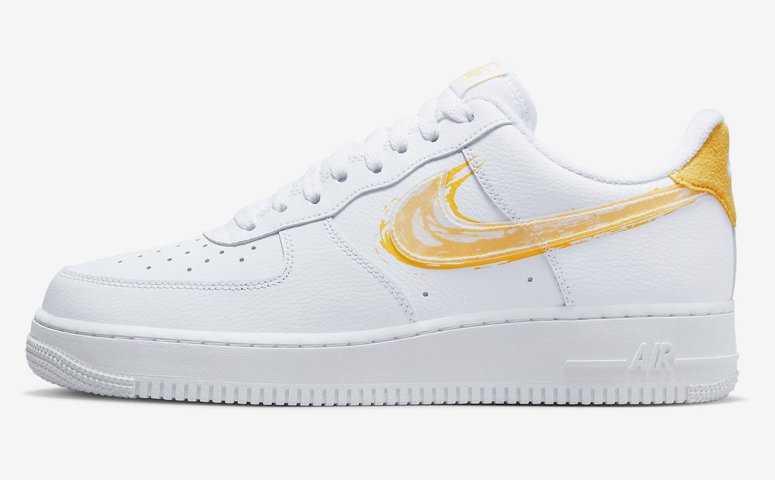 Nike Air Force 1 Low “Brushstroke Swoosh” (Yellow)