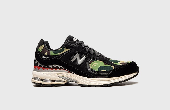 BAPE x New Balance 2002R "Black Camo"