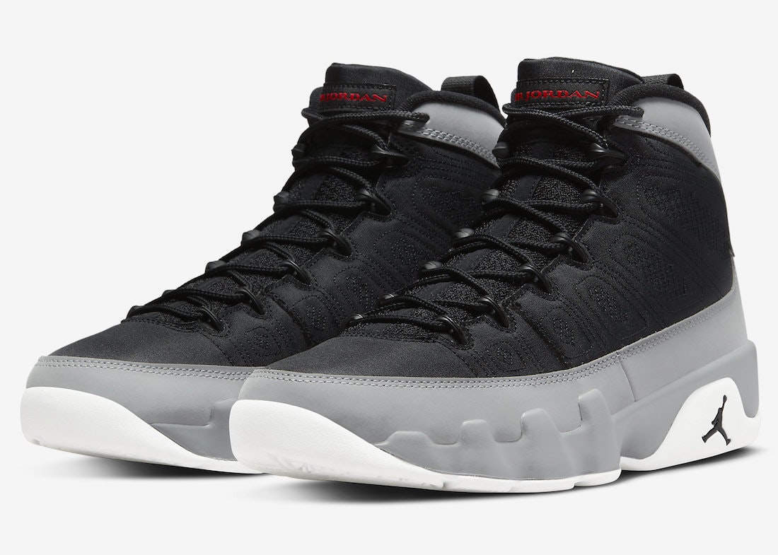 Black and grey jordan 9 top