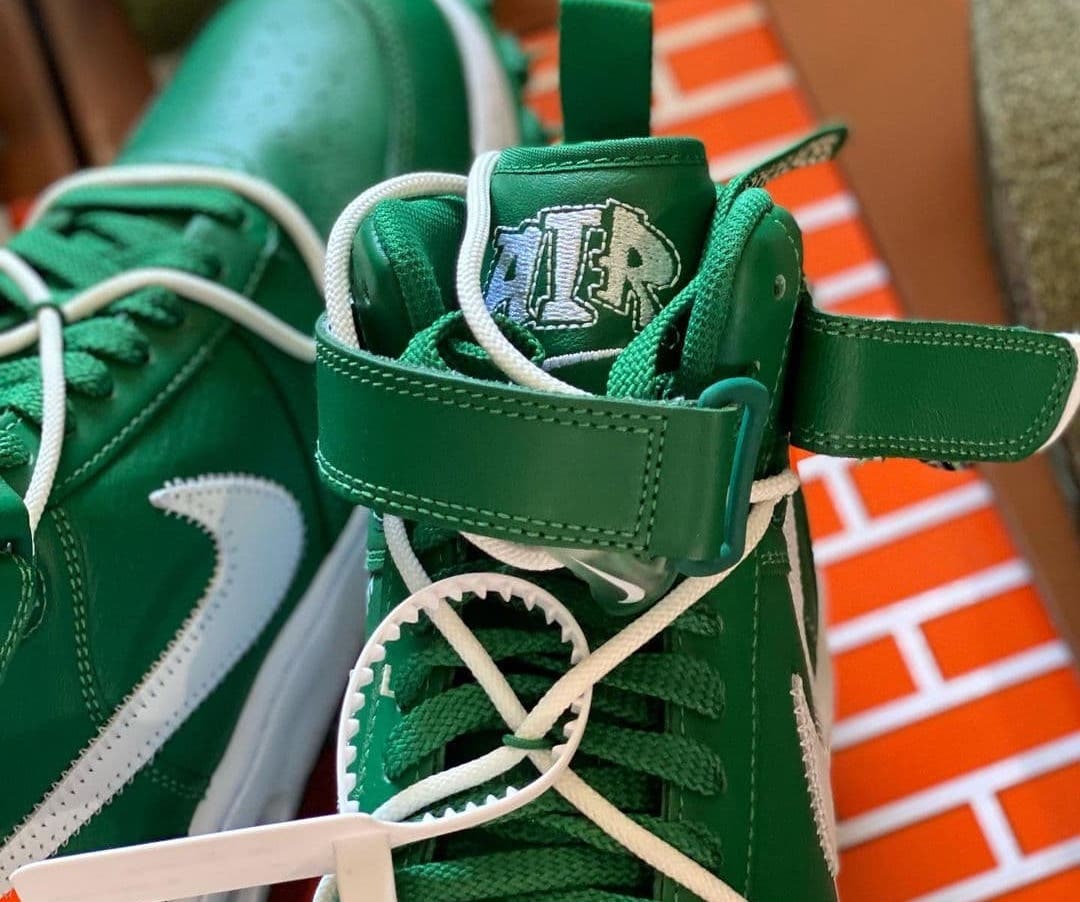 Off-White x Nike Air Force 1 Mid "Pine Green"