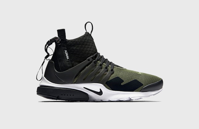 Acronym x Nike Air Presto Mid “Olive” Acronym x Nike Air Presto Mid “Olive”