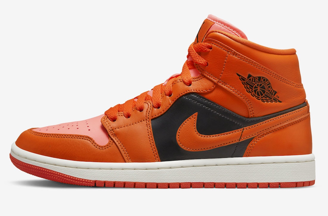 Air Jordan 1 Mid "Orange&Black"