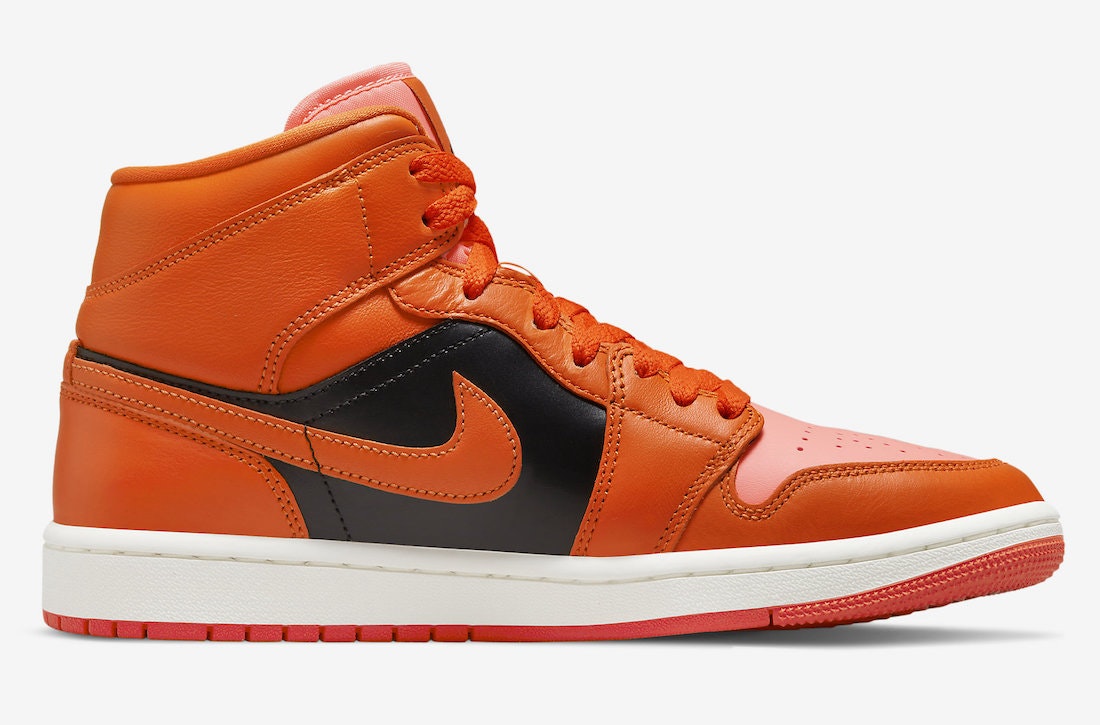 Air Jordan 1 Mid "Orange&Black"