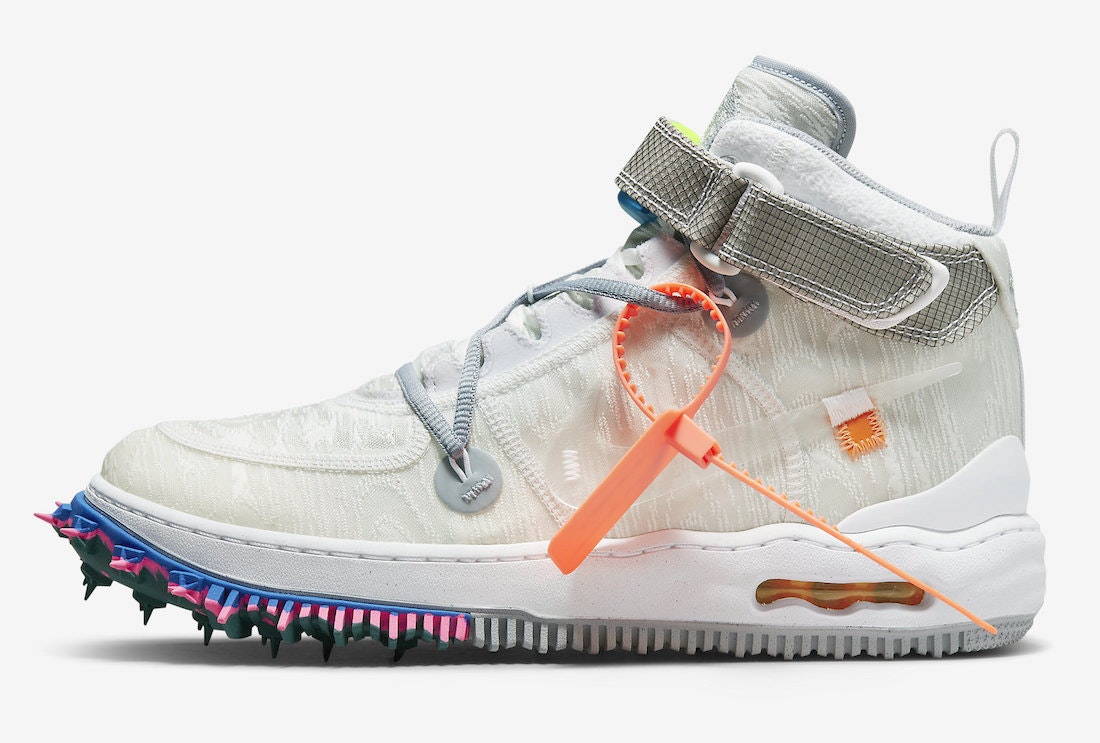 Off-White x Nike Air Force 1 Mid "Clear White"