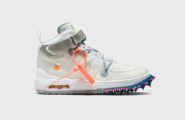 Off-White x Nike Air Force 1 Mid "Clear White" Off-White x Nike Air Force 1 Mid "Clear White"