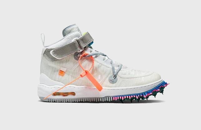 Off-White x Nike Air Force 1 Mid "Clear White"