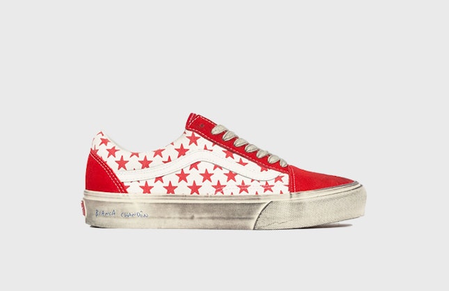 Bianca Chandon x Vans Old Skool VLT LX "Distressed Red"