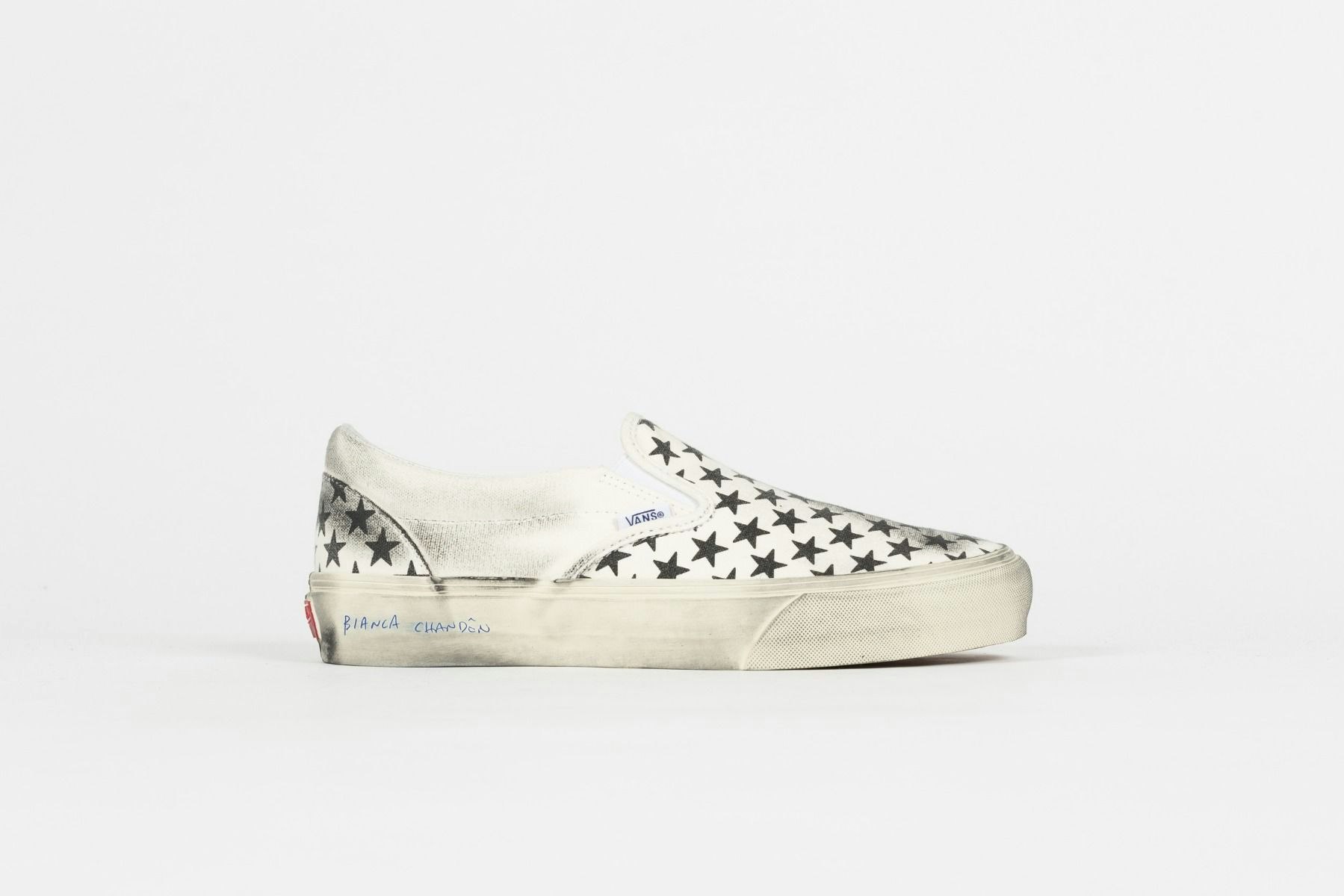 Bianca Chandon x Vans Classic Slip-On VLT "Stressed Black"