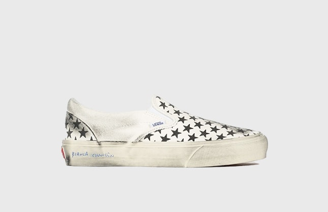 Bianca Chandon x Vans Classic Slip-On VLT "Stressed Black"
