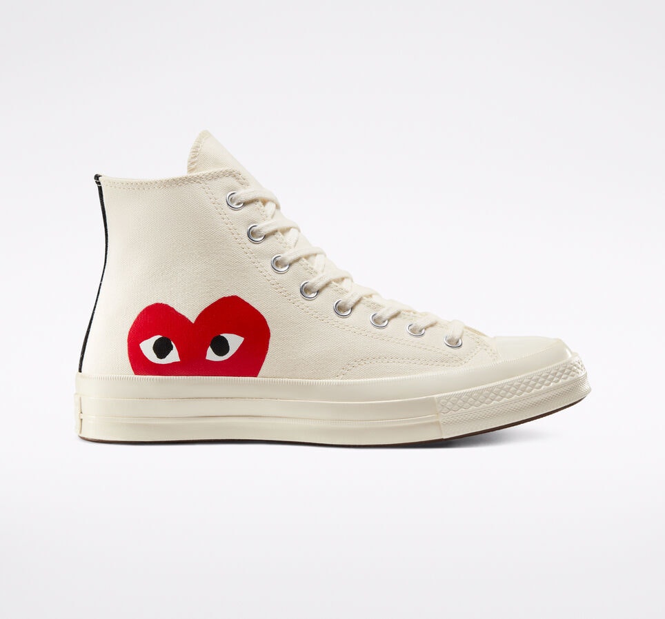 Comme des Garçons x Converse Chuck 70 "Mono Heart" (Sail)