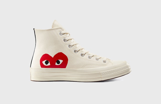 Comme des Garçons x Converse Chuck 70 "Mono Hearth" (Sail)