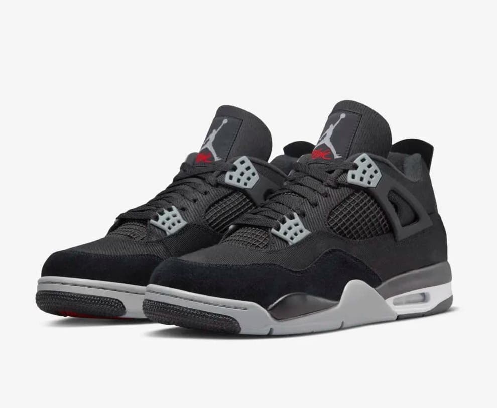 Air Jordan 4 "Black Canvas"