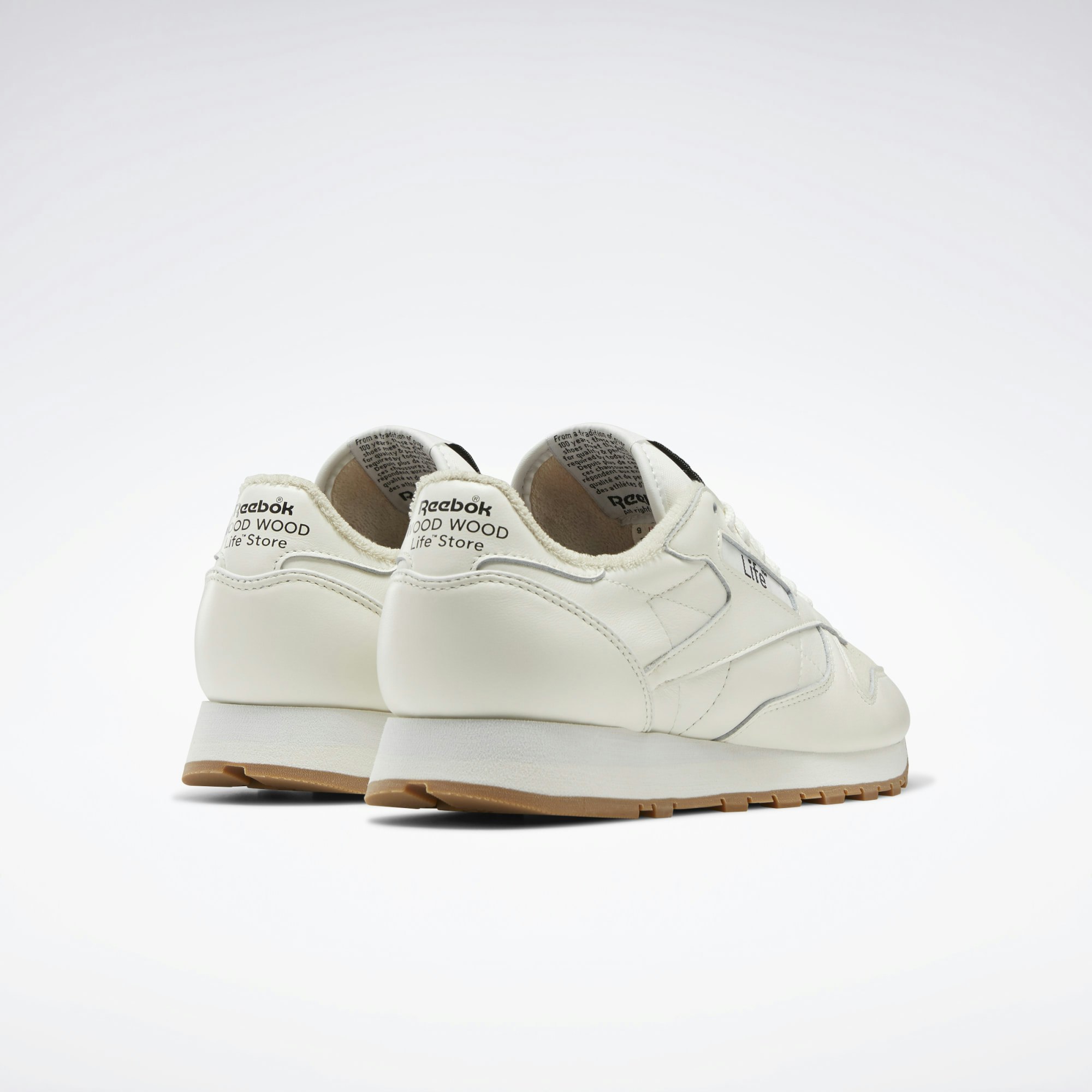 Wood Wood x Reebok Classic Leather "Chalk White"