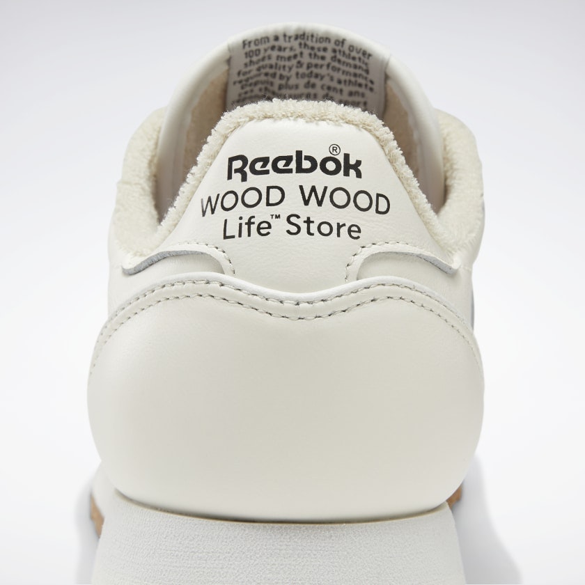 Wood Wood x Reebok Classic Leather "Chalk White"