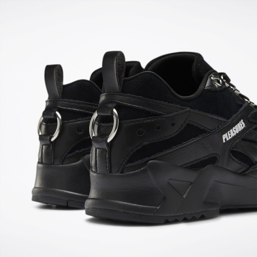 Pleasures x Reebok Aztrek "Core Black"