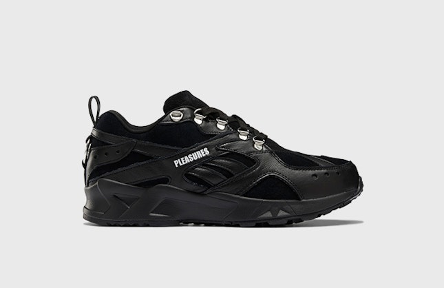 Pleasures x Reebok Aztrek "Core Black"