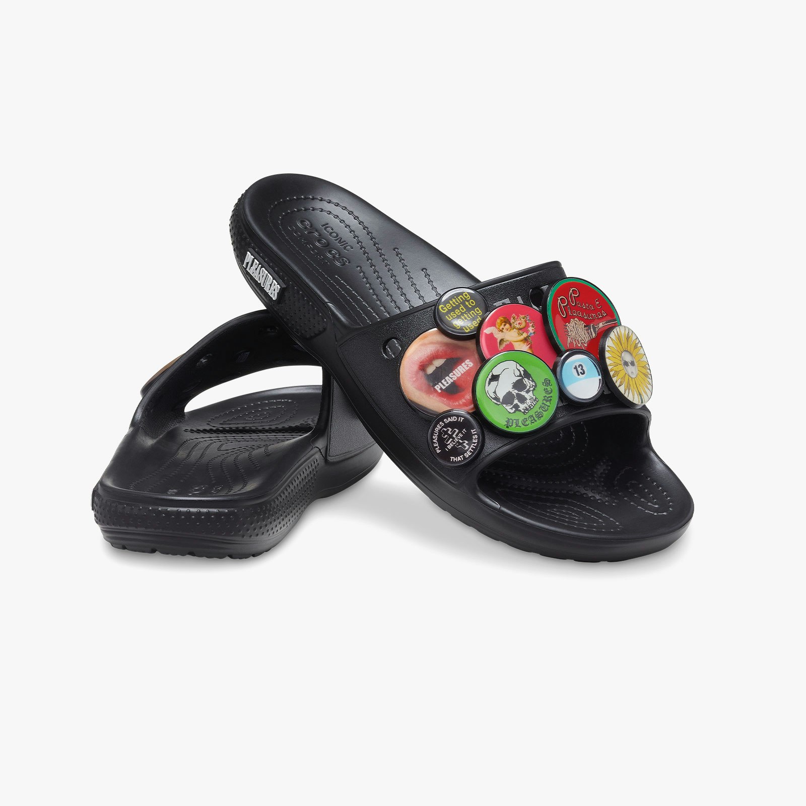 Pleasures x Crocs Classic Slide "Black"