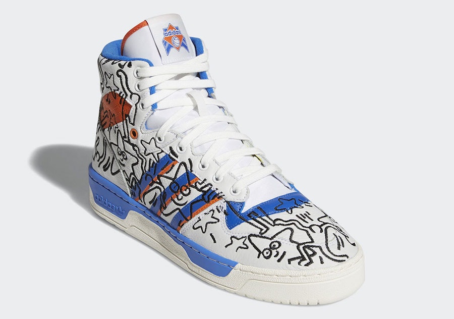 Keith Haring x adidas Rivalry High "Blue White"