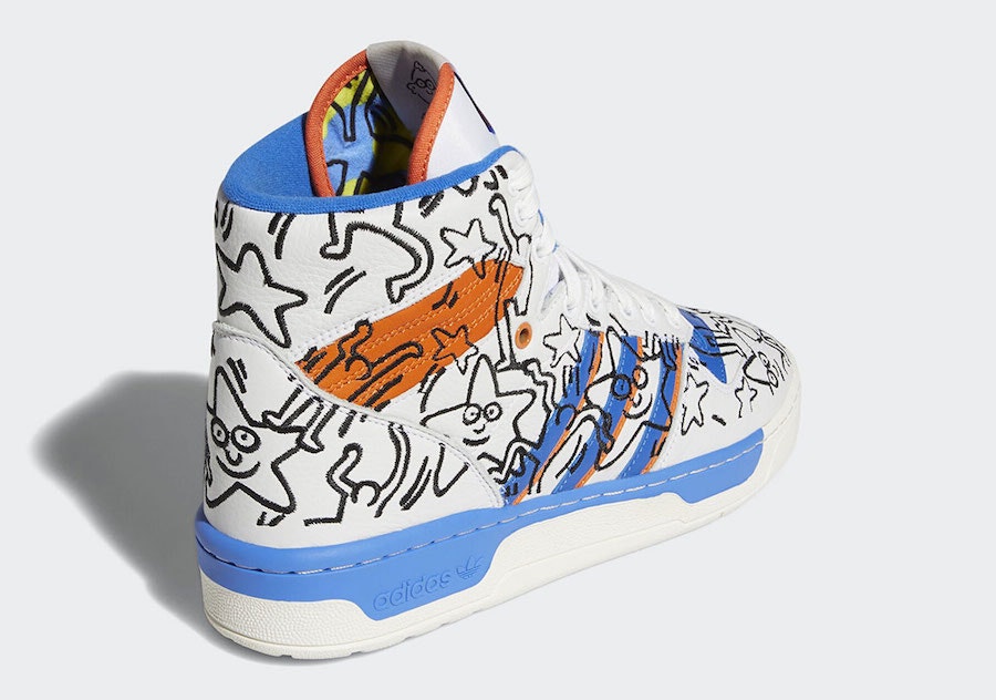 Keith Haring x adidas Rivalry High "Blue White"
