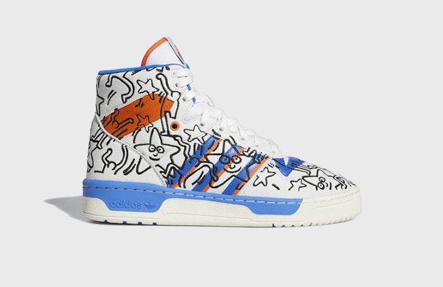 Keith Haring x adidas Rivalry High "Blue White"